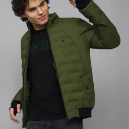 Men Olive Solid Full Sleeves Casual Jacket-picture-21