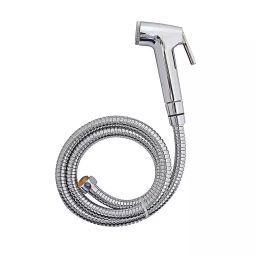 CLINTON Conti Health Faucet with Hose Pipe 1.5 m Stainless Steel, Rubber Chrome Finish-image-8