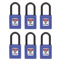 BRADY Lockout Padlock Keyed Different Nylon Std Body Size Nylon Std Blue, 39N226-picture-11