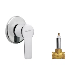 Parryware Crust Brass Chrome Finish Single Lever Stop Cock with Concealed, G3151A1+G5053A1-picture-19