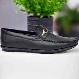 Hoversole Men's Turin Black Soft Loafers-image-78