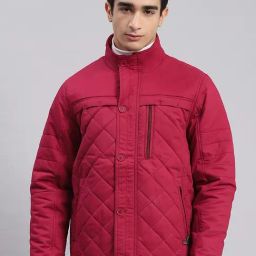 Monte Carlo Light Maroon Cotton Regular Fit Jacket-picture-33