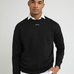 Calvin Klein Jeans Men Solid Round Neck Cotton Pullover Sweatshirt-picture-44