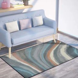 Presto Grey Polyester Washable Carpet-47