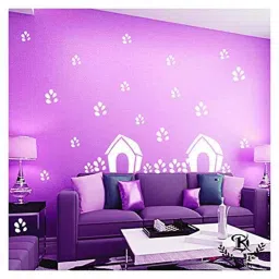 Kayra Decor Hut and Flower 16x24 Inch Wall Design Stencil Painting KHSNT090-image-82