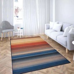 Presto Orange & Blue Polyester Washable Carpet-image-52