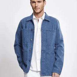 Rare Rabbit Blue Regular Fit Solid Jacket-image-89
