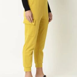 RAREISM Yellow Blended Solid Trackpants image 3