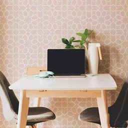 Kayra Decor Geometric 24x40 Inch Wall Design Stencil Painting KDS36069-5