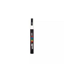 Uni Posca PC-3M 0.9-1.3 mm Fine Tip White Ink Water Based Paint Marker (Pack of 6 Pcs)-1