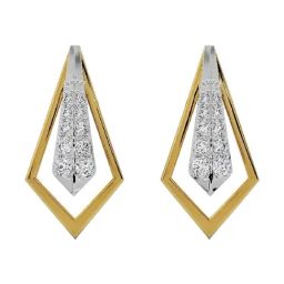 Emori 18k Yellow Gold & Diamond Majestic Stud Earrings-image-93