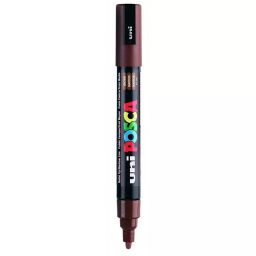 Uni Posca PC-5M 1.8-2.5 mm Medium Tip Brown Ink Water Based Paint Marker (Pack of 6 Pcs)-19
