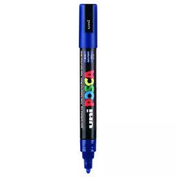 Uni Posca PC-5M 1.8-2.5 mm Medium Tip Blue Ink Water Based Paint Marker (Pack of 6 Pcs)-25