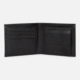 Allen Solly Black Leather Textured Reversible Belt and Wallet Set for Men image 5