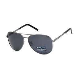 INVU Grey Pilot UV Protection Sunglasses for Men-image-77
