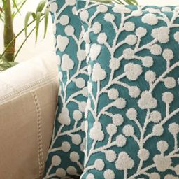 Jamio Firati Green Cotton Embroidery Cushion Cover - Set of 2-image-31