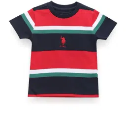 U.S. Polo Assn. Kids Navy & Red Striped T-Shirt-image-53