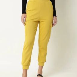 RAREISM Yellow Blended Solid Trackpants-picture-33