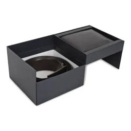 Allen Solly Black Leather Textured Reversible Belt and Wallet Set for Men-picture-9