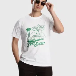 Ivoc Men White Graphic Print T-Shirt-picture-19