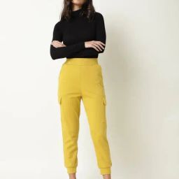 RAREISM Yellow Blended Solid Trackpants image 5
