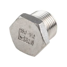 RS PRO Stainless Steel Pipe Fitting Hexagon Plug 12.7 mm (1/2 Inch) Male Model No 4993467-image-38