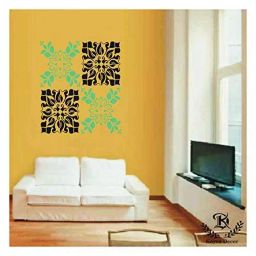 Kayra Decor Damask 16x24 Inch Wall Design Stencil Painting KHSNT086-image-92