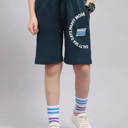 Monte Carlo Kids Teal Printed Bermuda-image-7