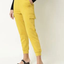 RAREISM Yellow Blended Solid Trackpants image 4