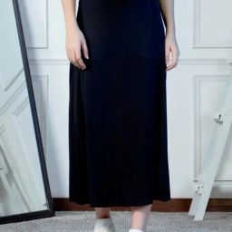 NEUDIS Black Midi Skirt-image-98