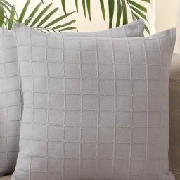 Jamio Firati Grey Cotton Square Cushion Cover - Set of 2-2