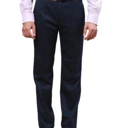 Raymond Blue Contemporary Fit Trousers-image-21