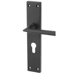AHA! Lock Set with 70 mm OSK Brass Cylinder Roy-L DNBE Finish-picture-10