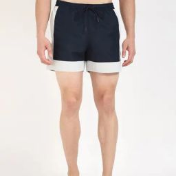 Calvin Klein Jeans Dark Sapphire Mid rise Colour-Block Slim Fit Swim Short-picture-24
