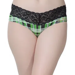 Da Intimo Printed Low-Rise Seamless Bikini Brief DIU-58_GRN-image-2