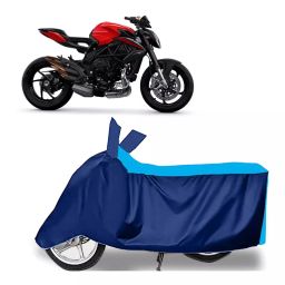Auto Pearl Two Wheeler Cover for MV Agusta Brutale - Cyan, Blue-image-94