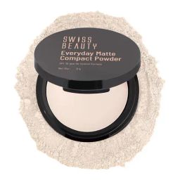 SWISS BEAUTY Everyday Matte Compact Powder with SPF 10 Ivory - 9 gm-picture-11