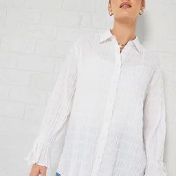 Styli White Self Pattern Shirt-picture-8