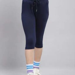 Monte Carlo Kids Navy Solid Regular Fit Capris-image-24
