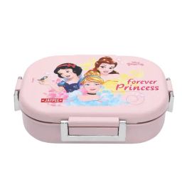 Jaypee Missteel Princess Airtight Leak Proof Tiffin Box 650 ml Light Pink Lunch Box Kids-33