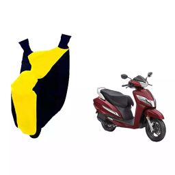 Auto Pearl Waterproof Two Wheeler Cover For Honda Activa 125 (Yellow & Blue)-image-45