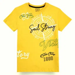 Gini and Jony Boys Printed Applique T-shirt-51