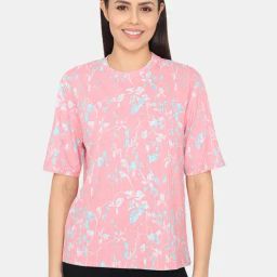 Zivame Pink Printed T-Shirt-picture-34