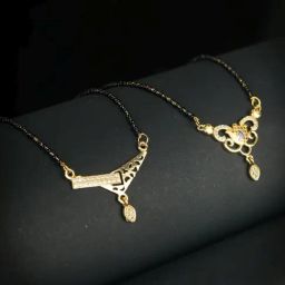 Priyaasi Golden Mangalsutra - Set of 2-image-75