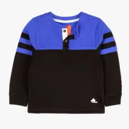 Cherry Crumble By Nitt Hyman Kids Brown & Blue Solid Sweatshirt-image-84