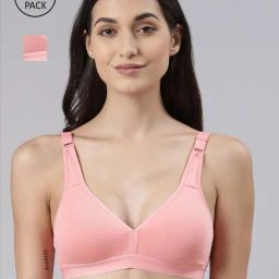 Dollar Missy Pink Cotton Seamless Bra - Pack Of 2-picture-17