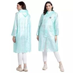 HACER Polyester Material Random Color Hooded Petals Poncho Raincoat for Women's Size 48, L, HC-PT-RC04-41