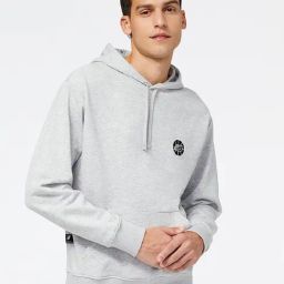 New Balance Light Grey Regular Fit Hooded Sweatshirt-picture-40