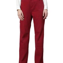 Global Republic Red Cotton Regular Fit Mid Rise Jeans-image-21