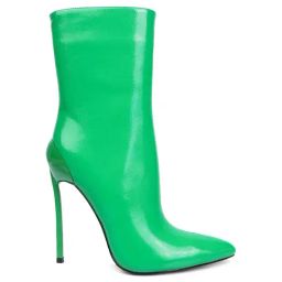 London Rag Women's Green Stiletto Booties-image-19